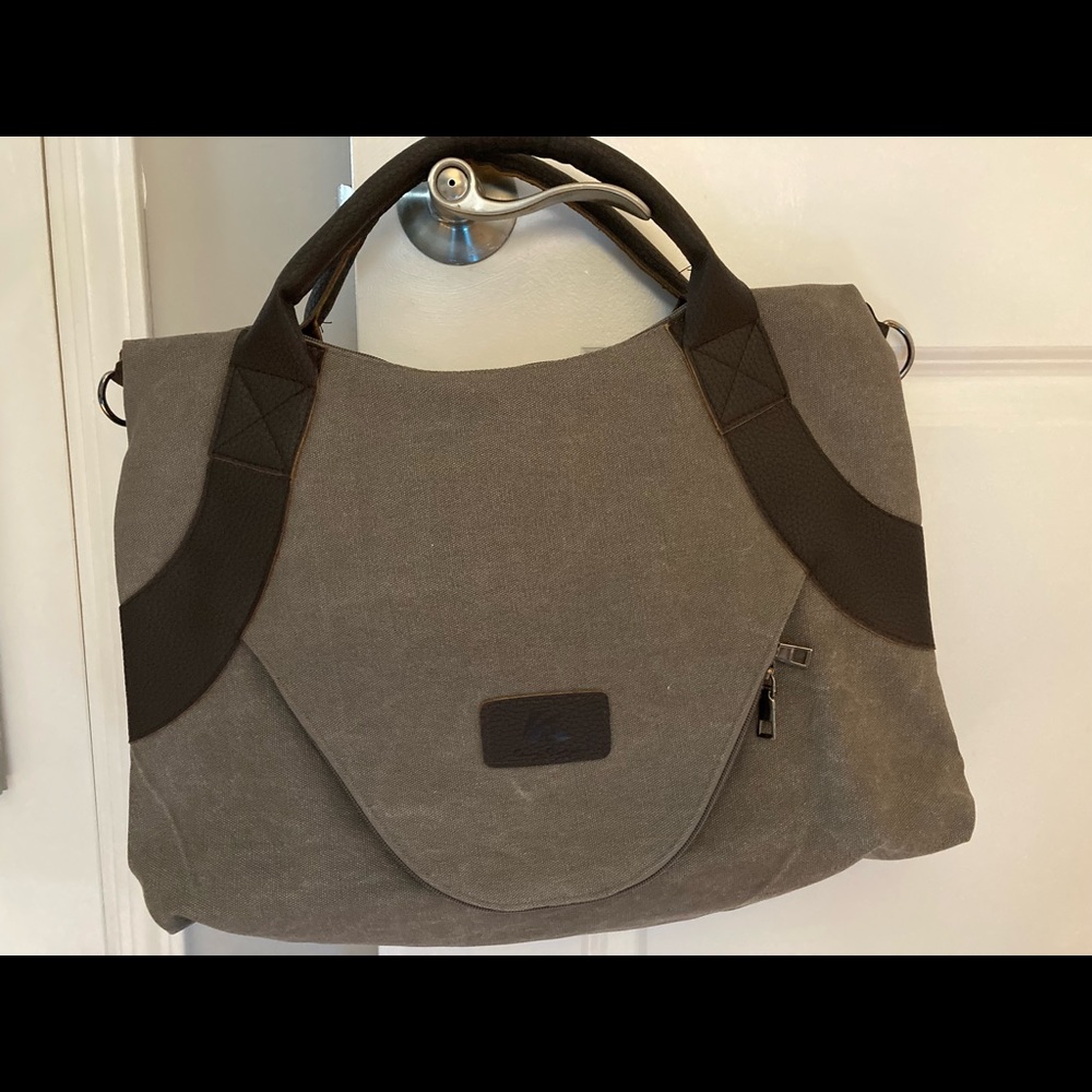Classic - Vintage Hobo Canvas Shoulder bag. I used for work bag- lots of space